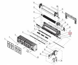 Gree Hansol 5,0 kW žaliuzi swing varikliukas 1501208602