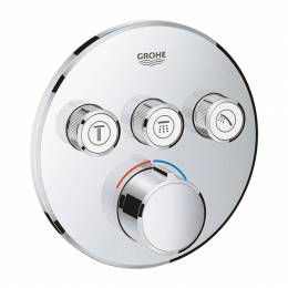 Virštinkinė maišytuvo Grohtherm SmartControl dalis, 3 valdikliai, chromas