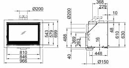 Plieninis židinio kasetė Spartherm LINEAR cassette XL 900