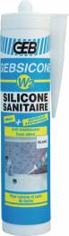 *Sanitarinis silikonas "GEBSICONE W2 BLANC" 310ml. (baltas) (pakeista į 890770)