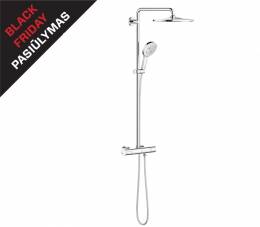 Termostatinė dušo sistema Grohe Rainshower smartactive 310, chromas