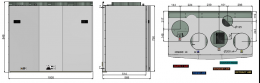 Rekuperatorius ENSY InoVent  AHU-550BV/1 vert. kair. p. 794 m³/h. Komplekte valdiklis su WI-FI