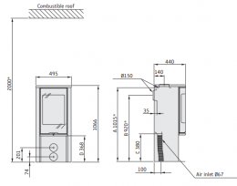 Krosnelė CONTURA C510:1 Style, juodos spalvos, ketinis viršus (798967, 998550)