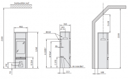 Krosnelė CONTURA C890:2 Style, korpusas juodos spalvos, kompl (998593, 998660, 203149, 998655)