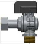 SENA VA30 DK kampinis ventilis 3/4" v/i, su laisva veržle