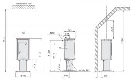 Krosnelė CONTURA C870:3 Style, korpusas juodos spalvos, kompl (998491, 203150)