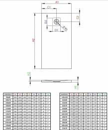 Akmens masės dušo padėklas Radaway Kyntos F 120x80 cm, baltas